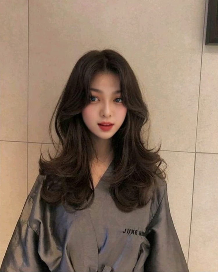 Корейские стрижки на длинные волосы