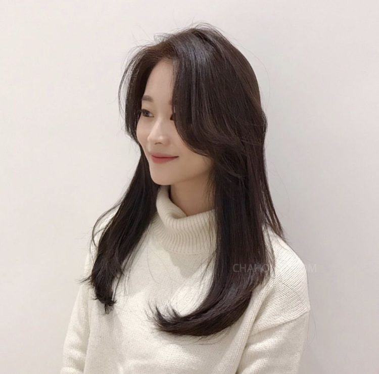 Стрижки кореянок на длинные волосы