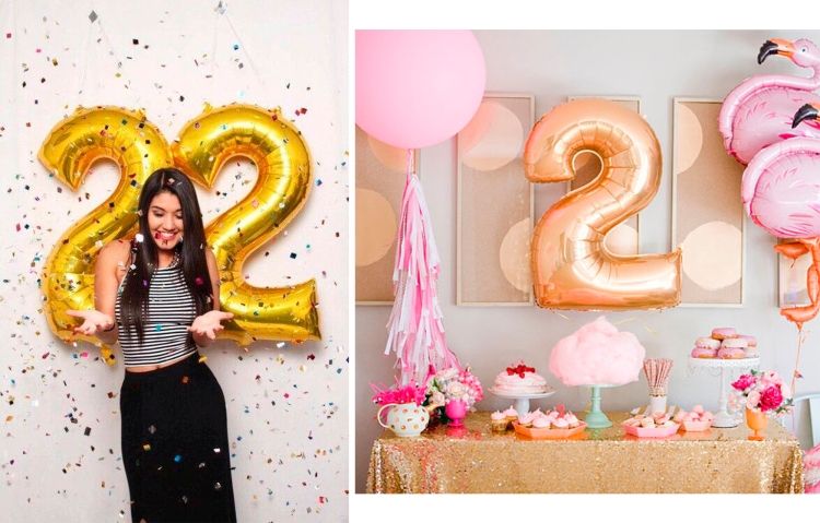 Фотосессия с цифрами на день рождения