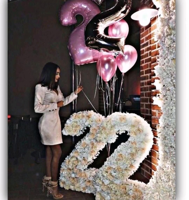 Шары 22 года день рождения