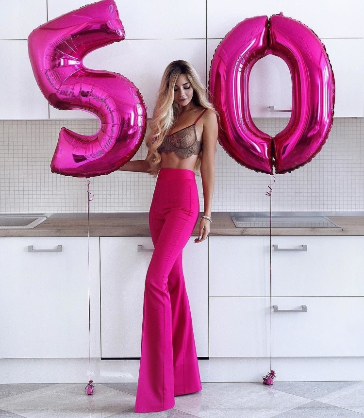 Фотосессия с шарами цифрами