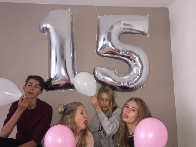 Шары на день рождения 15 лет девочке