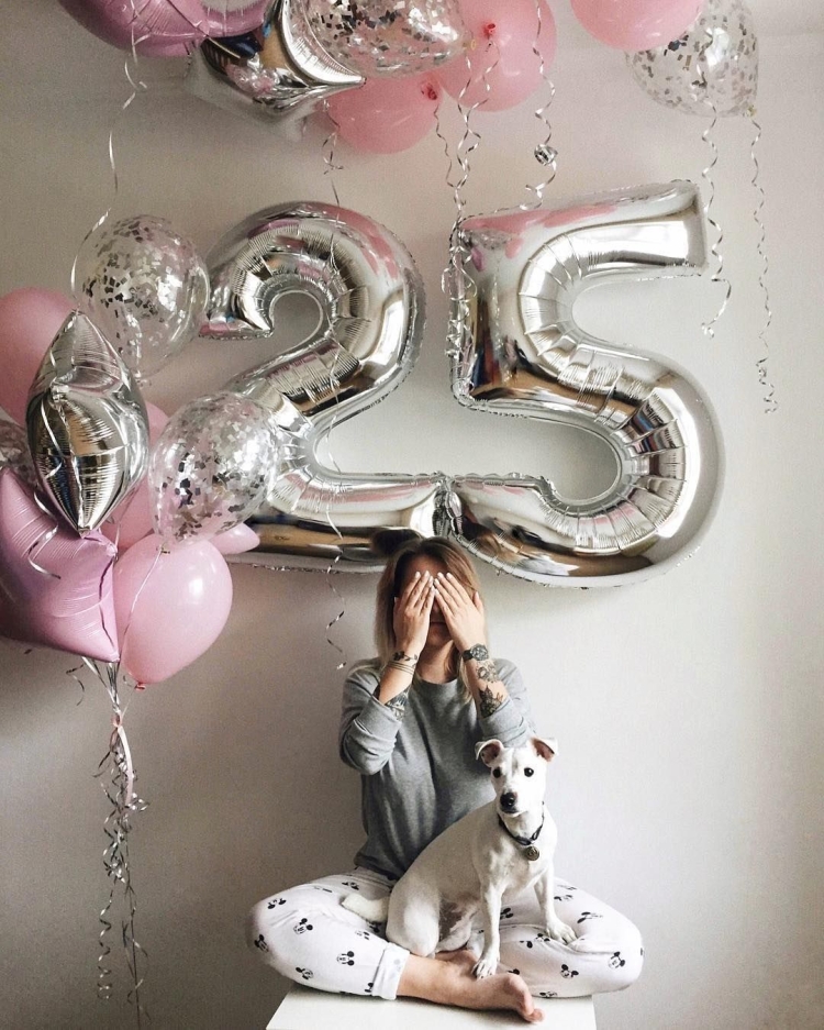 Воздушные шары 25 лет