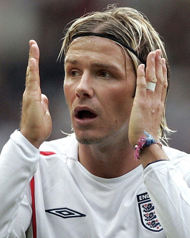 Дэвид Бекхэм с ободком