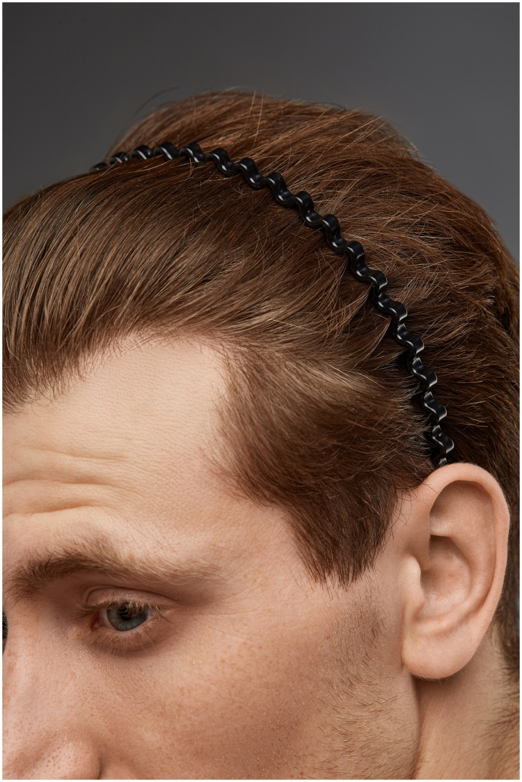 Обод для волос мужской