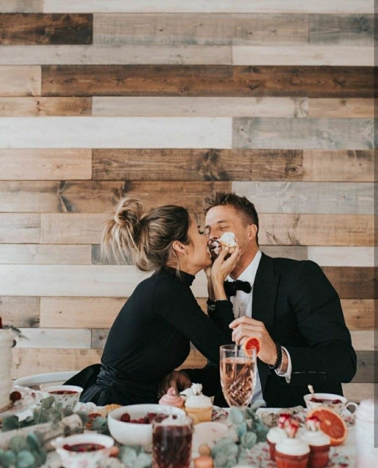 Фотосессия пары в ресторане