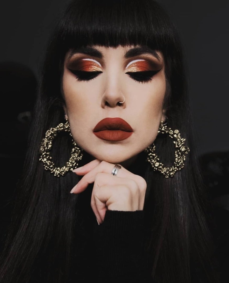 Макияж в стиле леди вамп