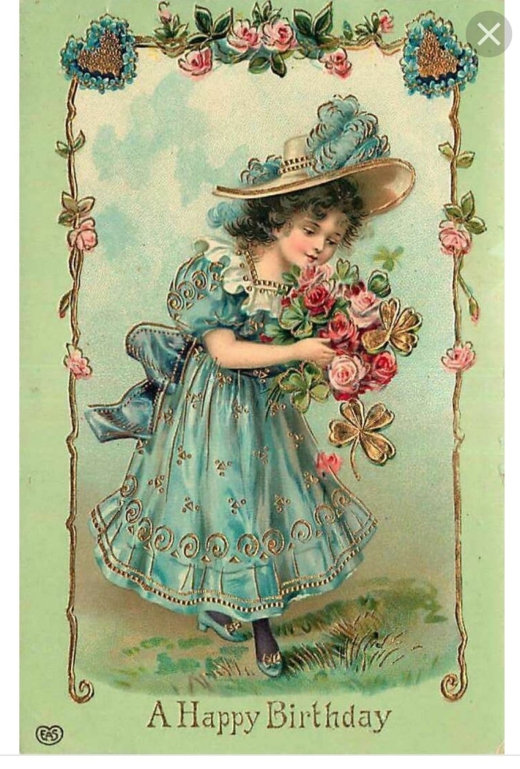Винтажные открытки с днем рождения