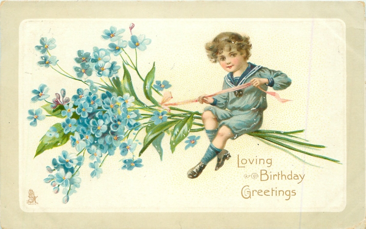 Старинные открытки с днем рождения
