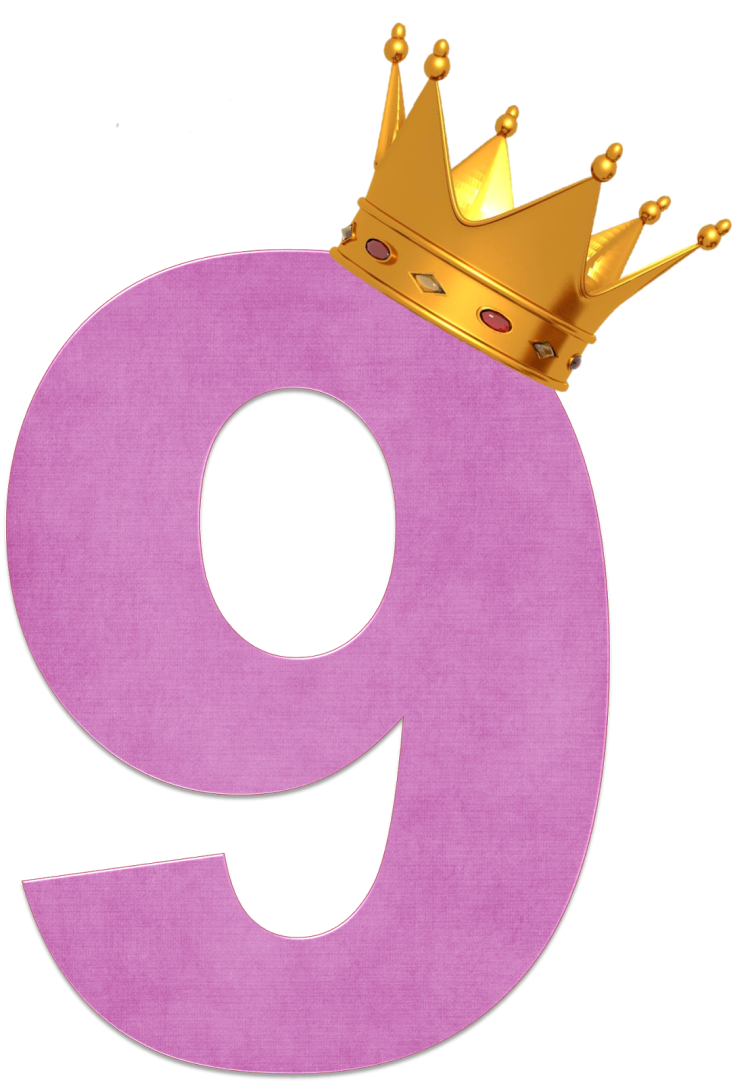 Красивая цифра девять