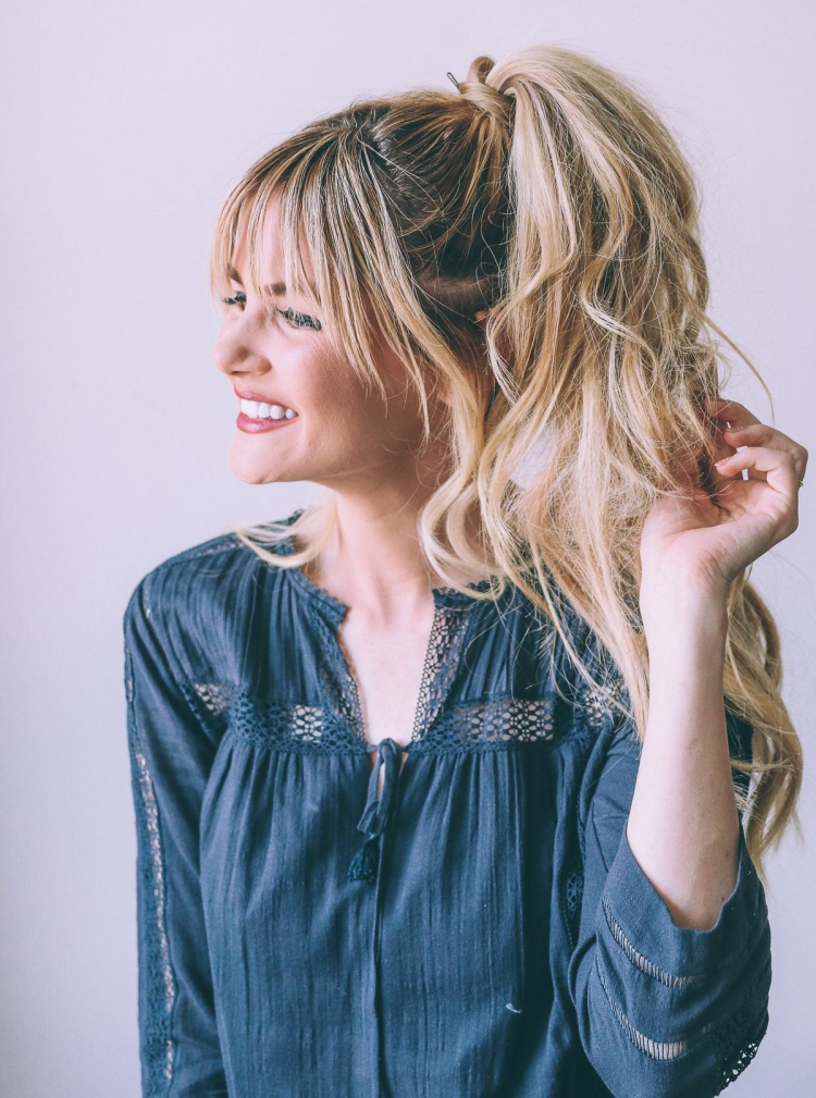 Осветленная челка