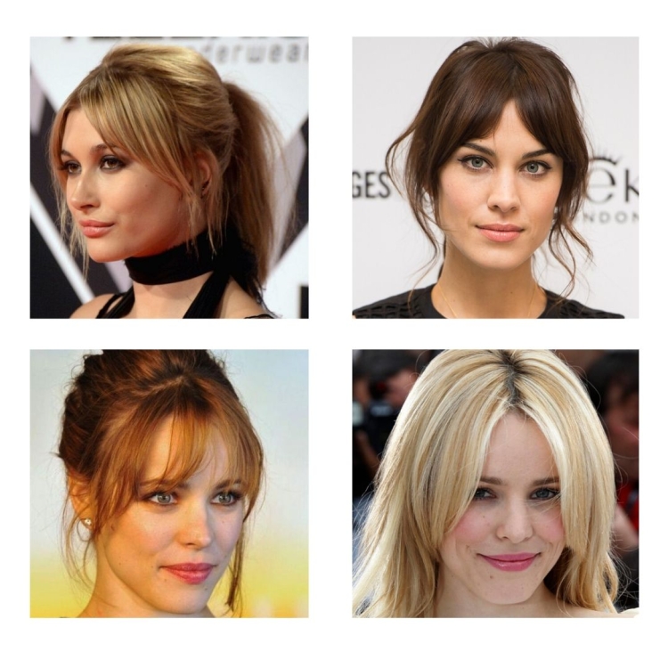 Чёлка шторка для квадратного лица