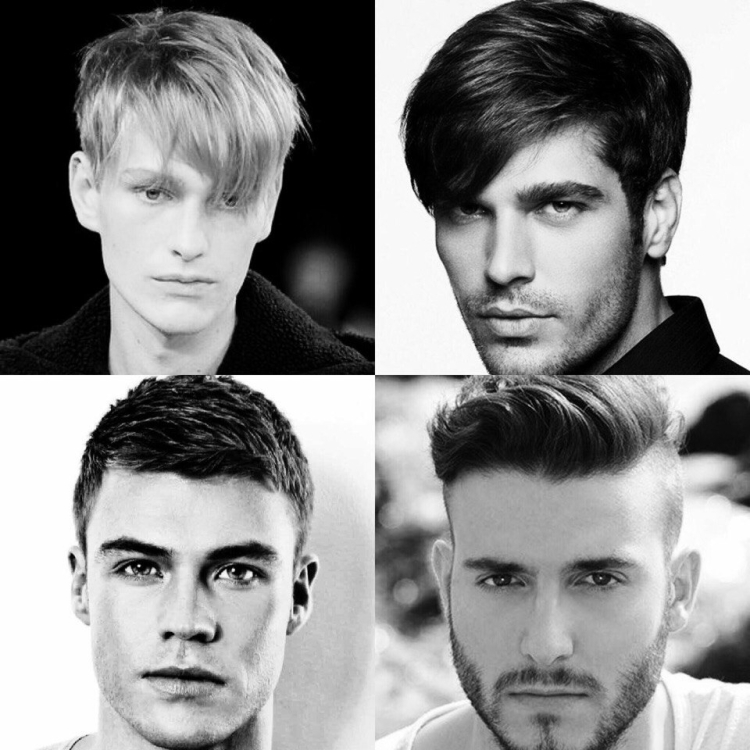 Стрижки для треугольного лица мужские