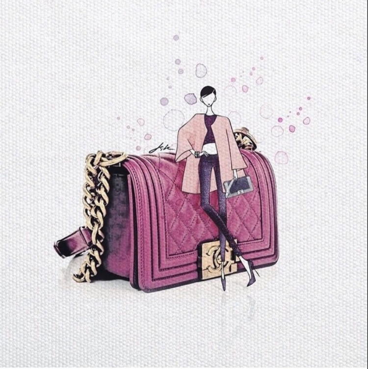 Модные иллюстрации сумка