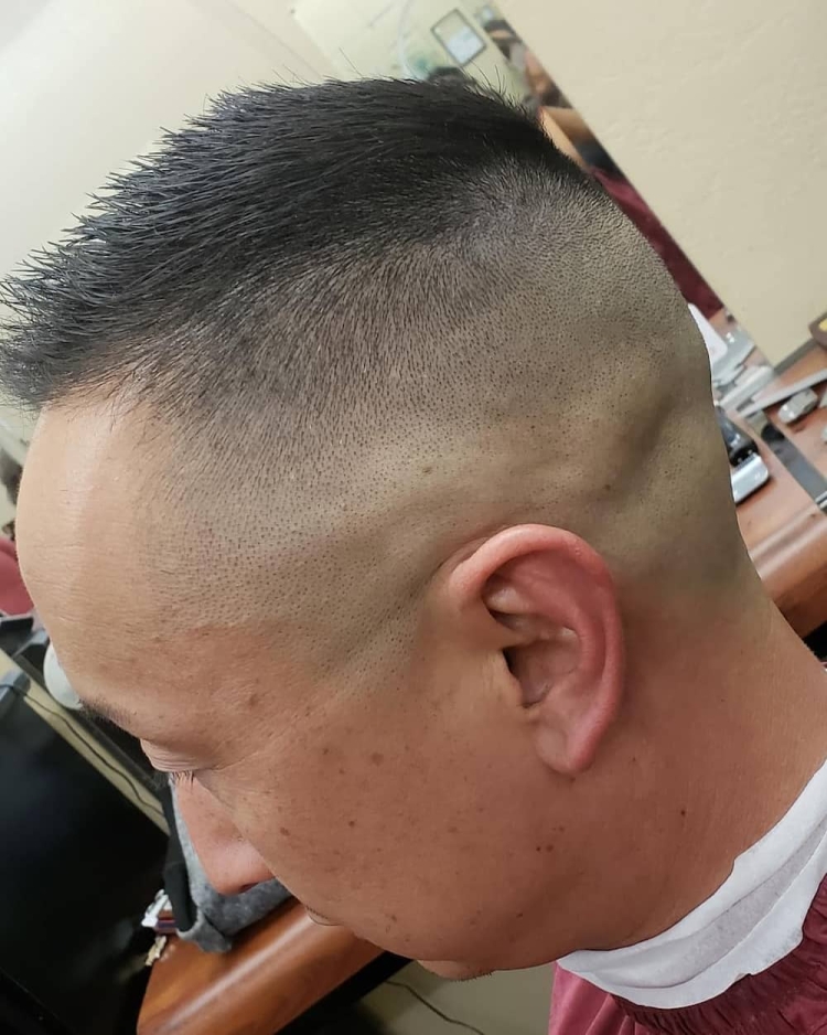 High and tight стрижка классическая