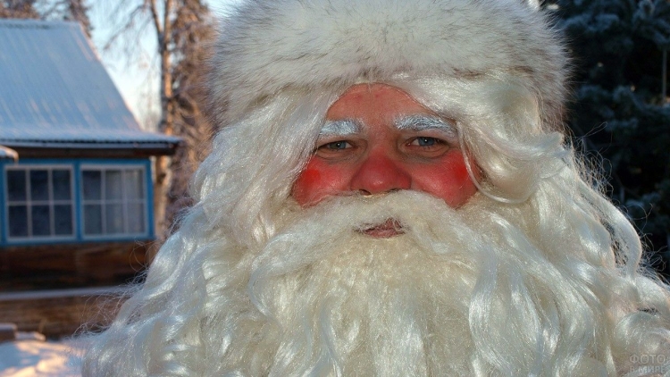 Макияж Деда Мороза