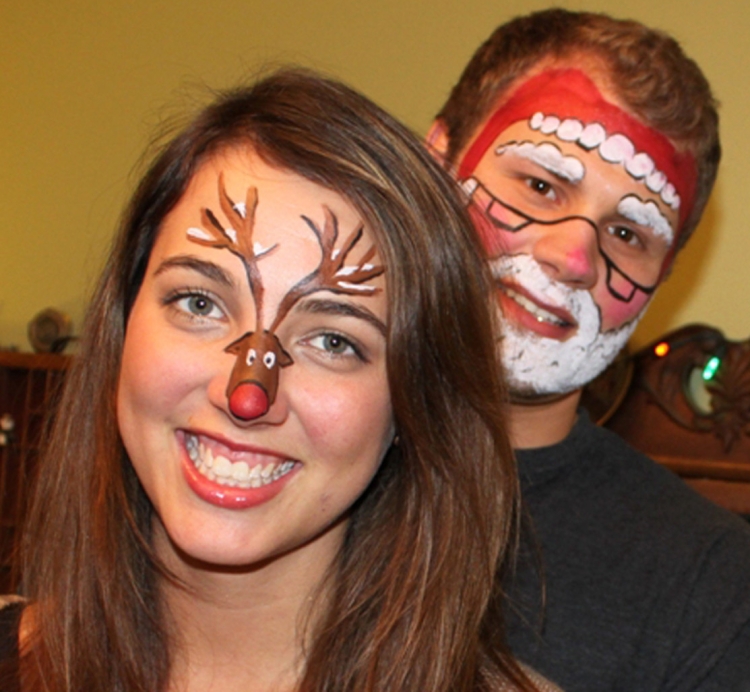 Аквагрим дед Мороз