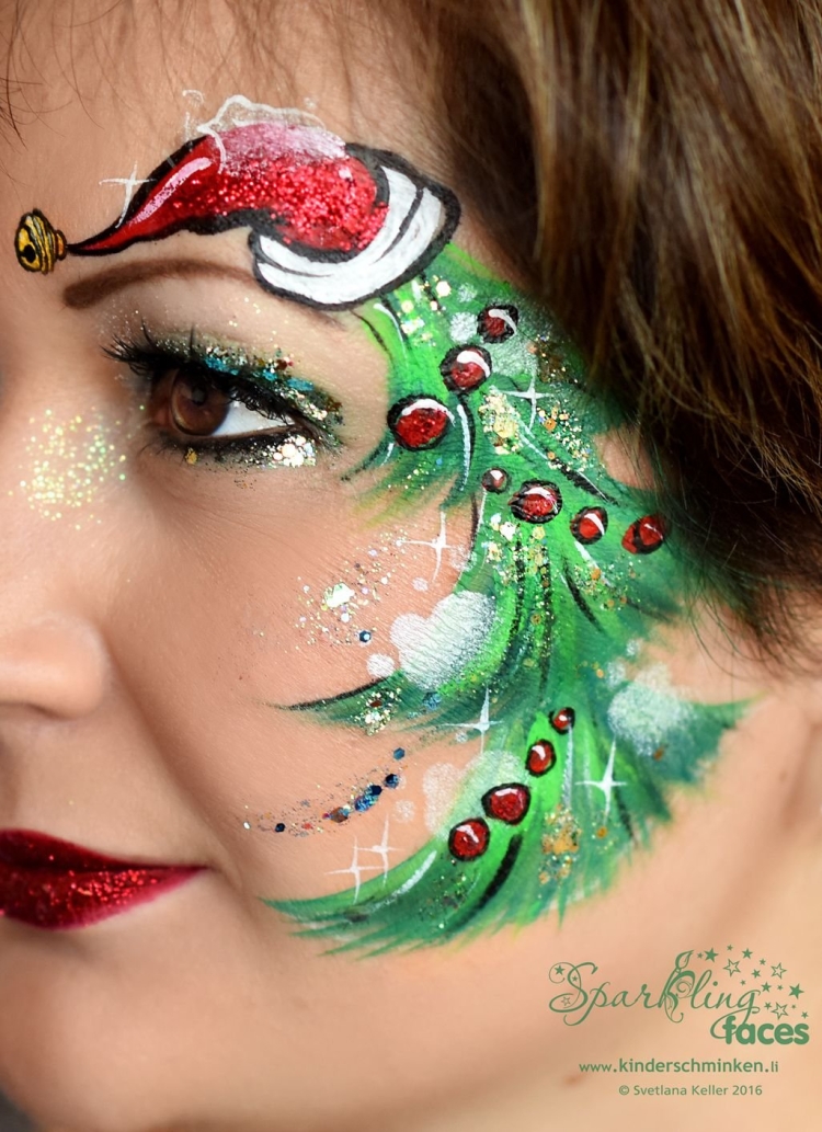 Новогодний макияж для девочек