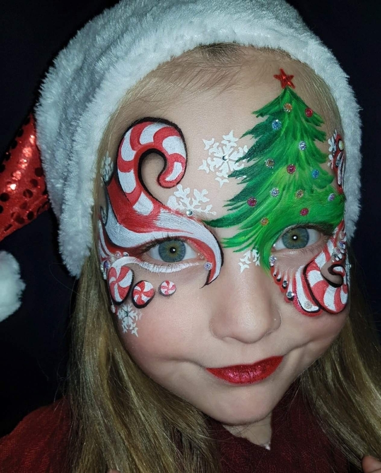 Аквагрим на новый год