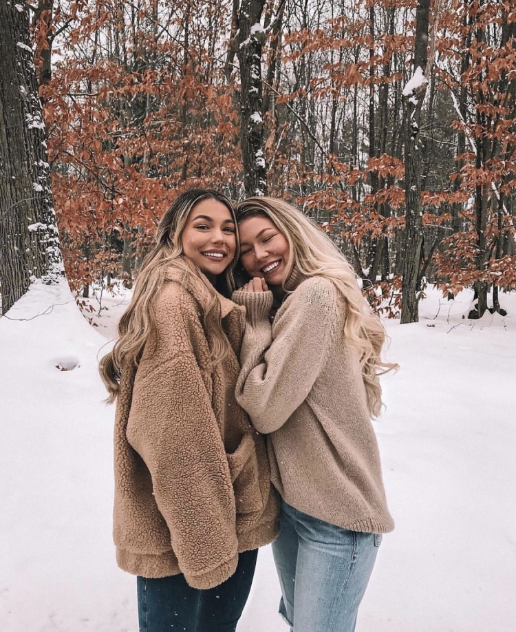 Зимняя фотосессия с подругой