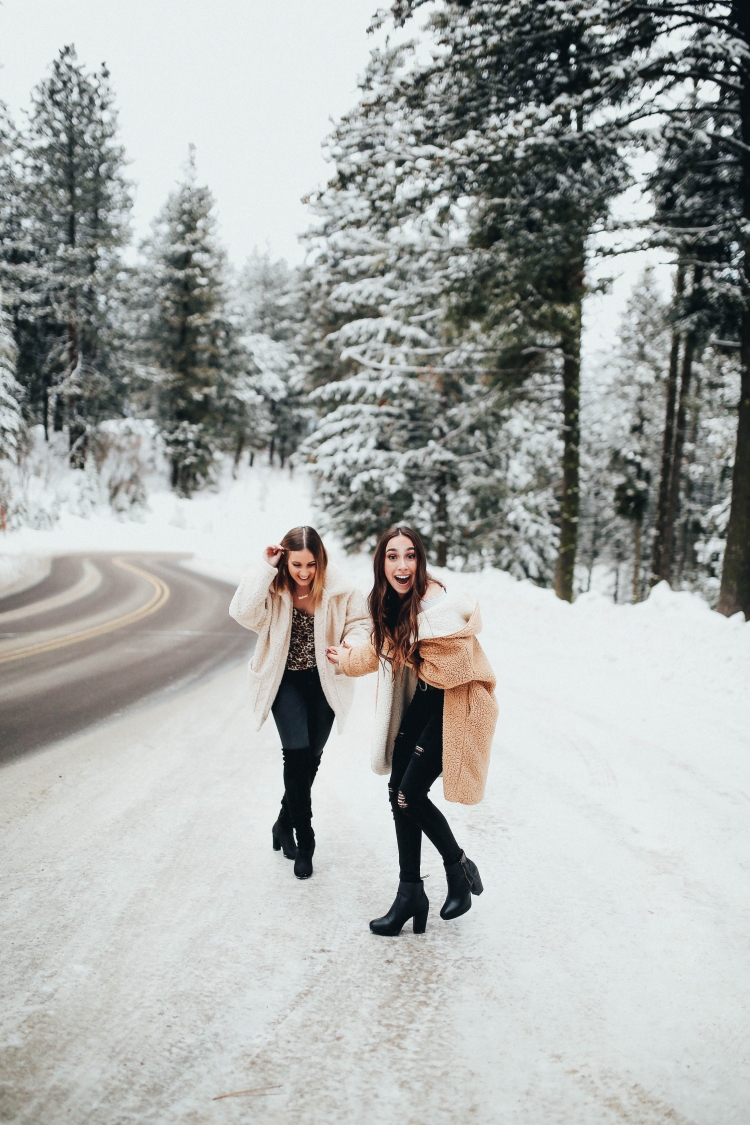 Зимняя фотосессия с подругой