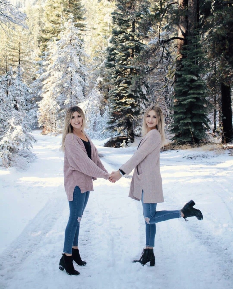Зимняя фотосессия с подругой