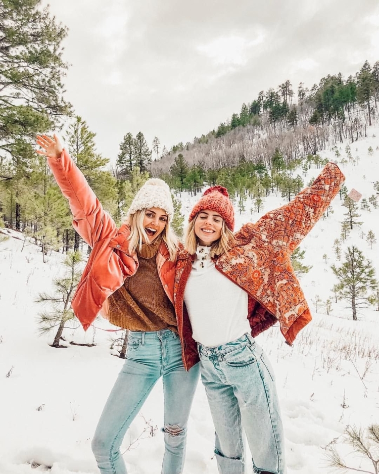 Зимняя фотосессия с подругой