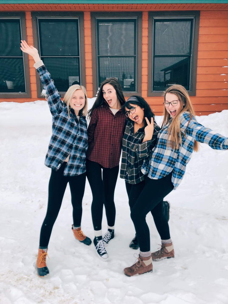 Подростки зимой