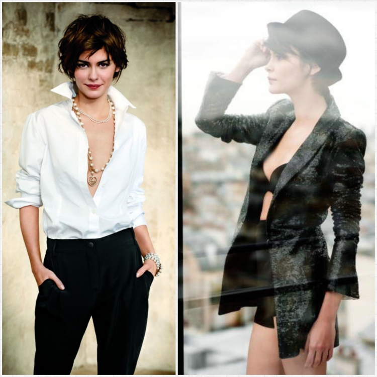 Одри Тоту стиль гамин