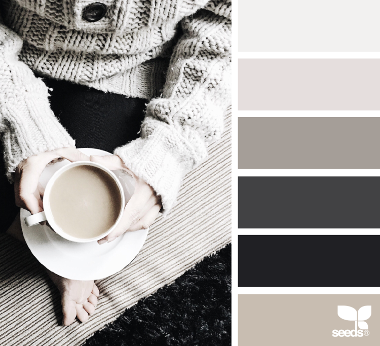 Белый серый коричневый палитра