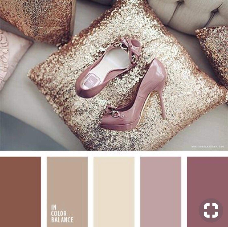 Палитра розовый коричневый