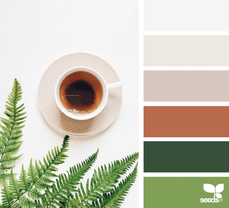 Палитра бежевый зеленый