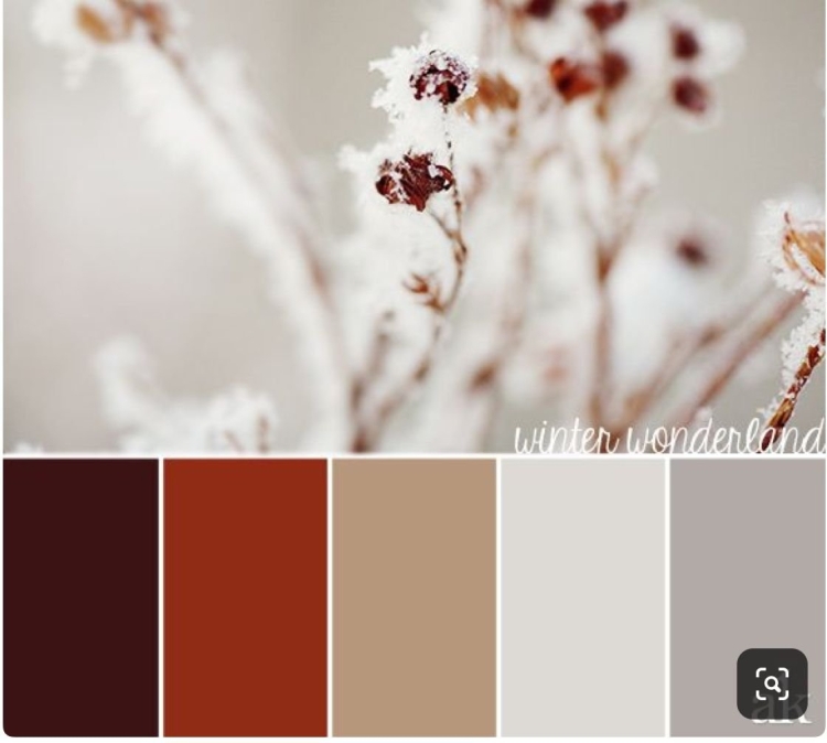 Сочетание цветов красный и бежевый