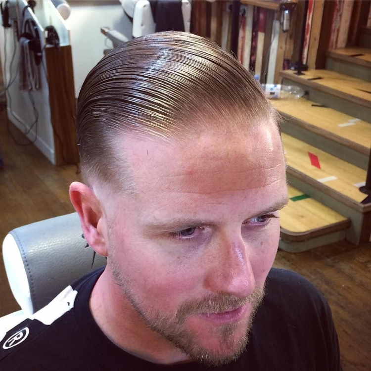 Slick back с залысинами