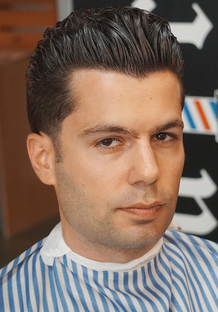 Сликбэк прическа мужская