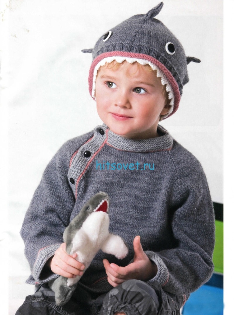 Детская шпюапка и свитер спицами