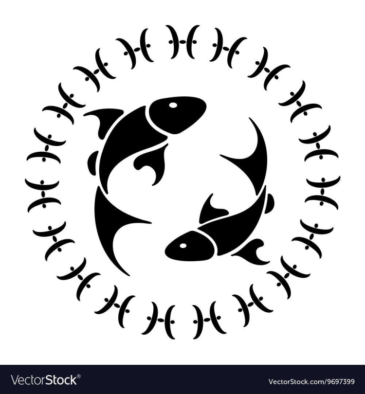 Сиулет знака зодиака рыбы