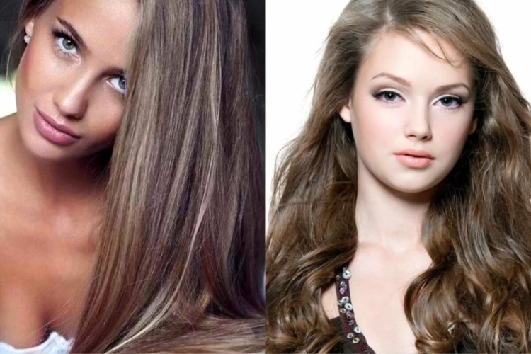 Руссо карамельно пепельный цвет волос