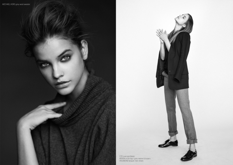 Барбара Палвин в пиджаке