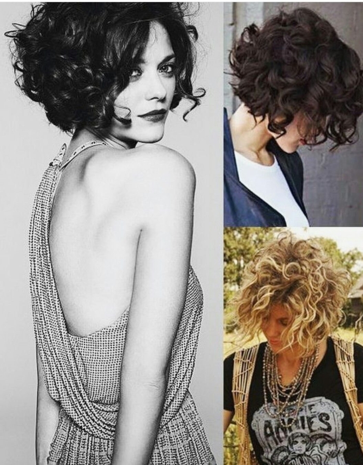 Неровное каре на кудрявые волосы