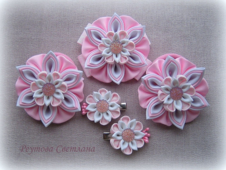 Резиночки зефирки канзаши