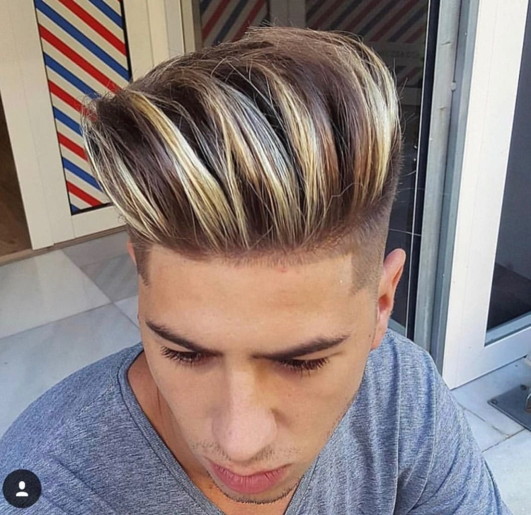 Undercut мелирование