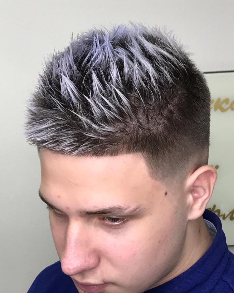 Мужское мелирование на короткие волосы