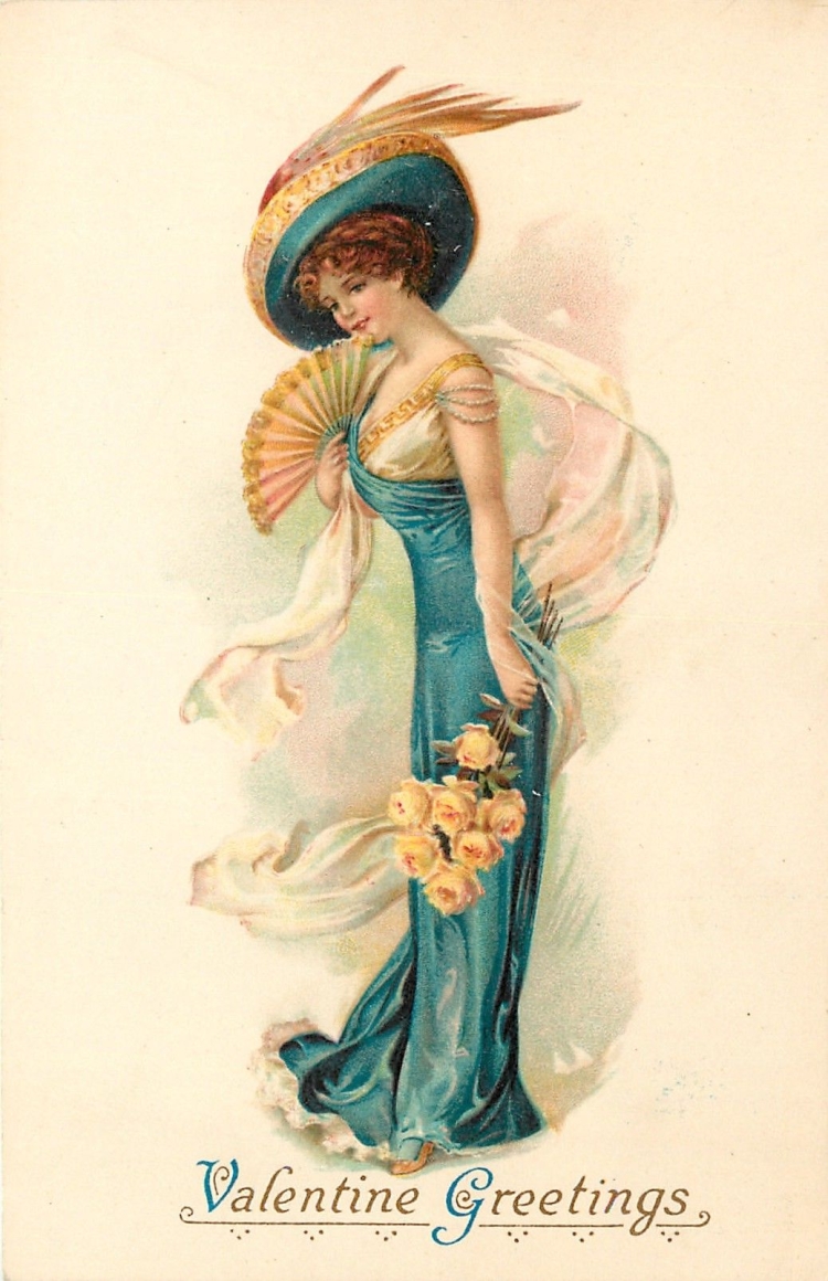 Винтажные дамы для декупажа