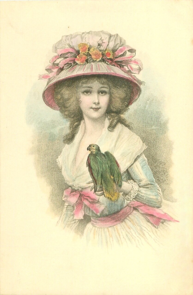 Винтажные дамы в шляпках