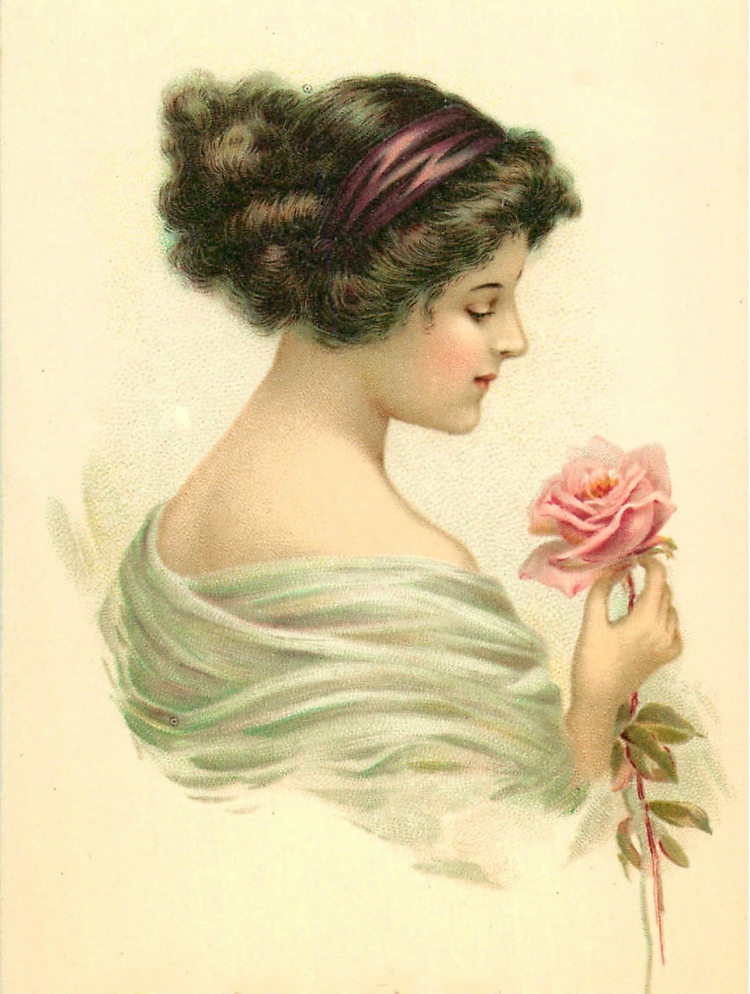 Винтажные дамы для декупажа