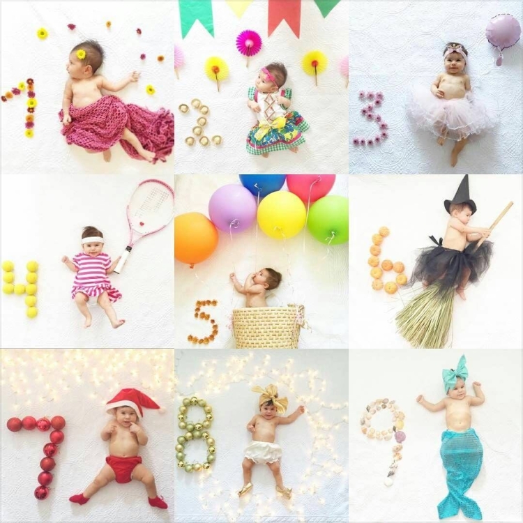 Фотосессия по месяцам малыша