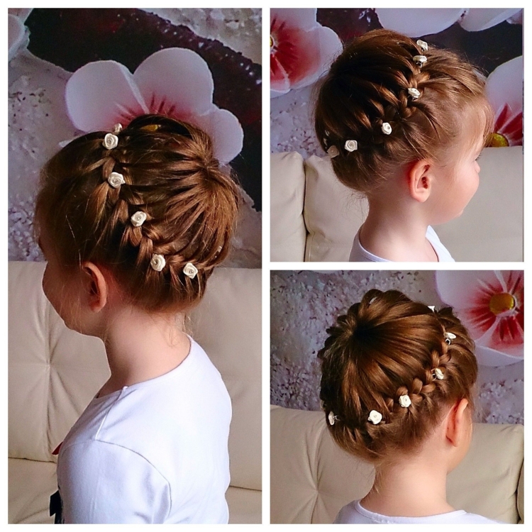 Прическа на утренник в детский сад