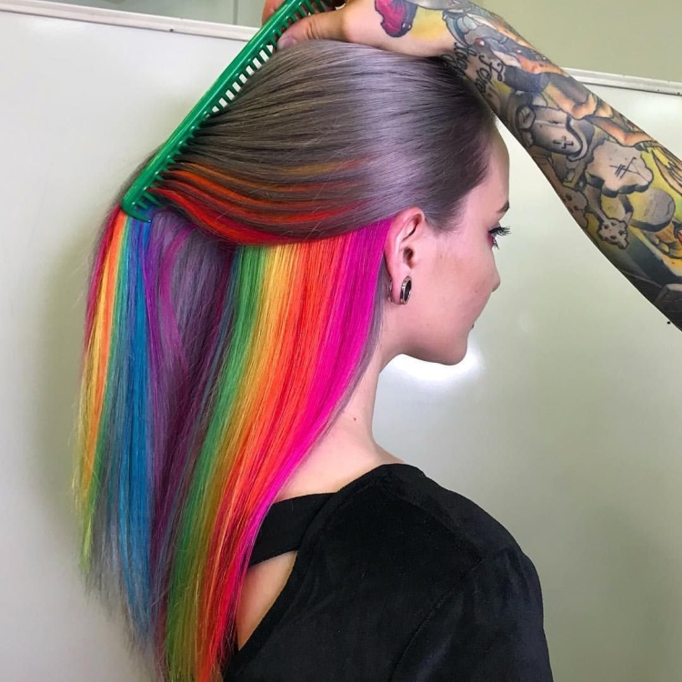 Разноцветные пряди