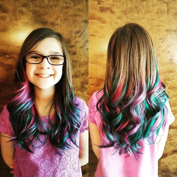 Разноцветные пряди